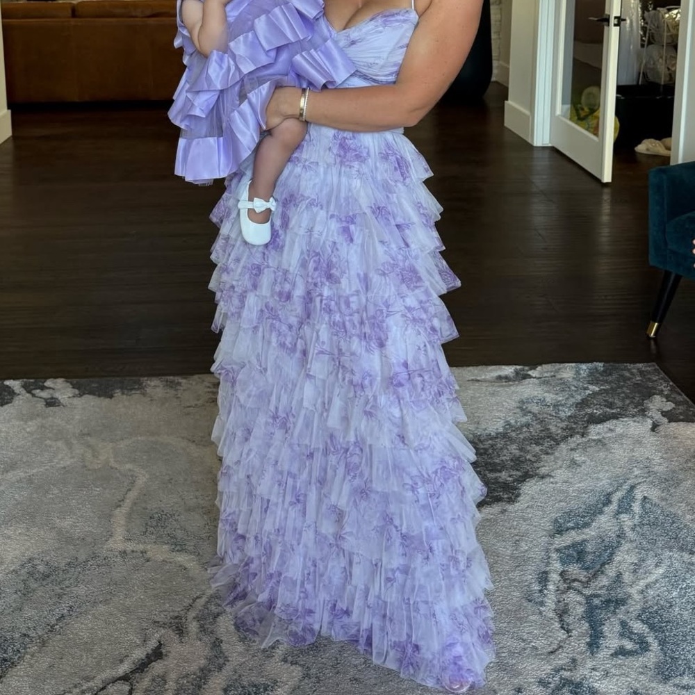 Lavender Ruffled Dress